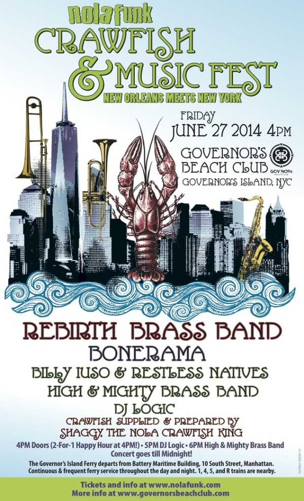 Crawfish & Music Fest in NYC: Rebirth, Bonerama