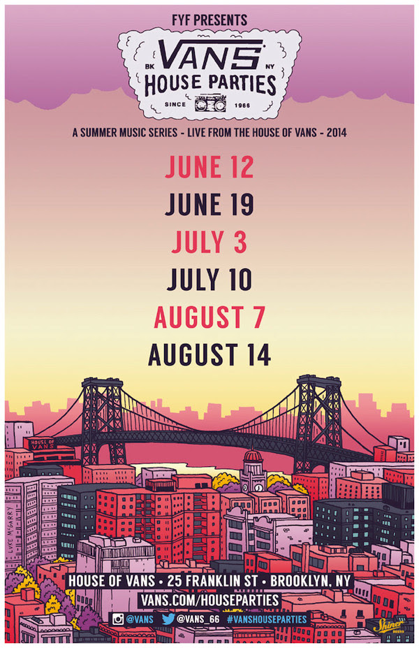 Vans House Parties: Free Shows in Brooklyn