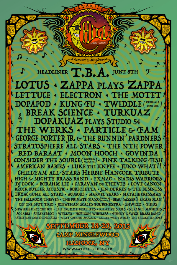 2015 Catskill Chill Line-up