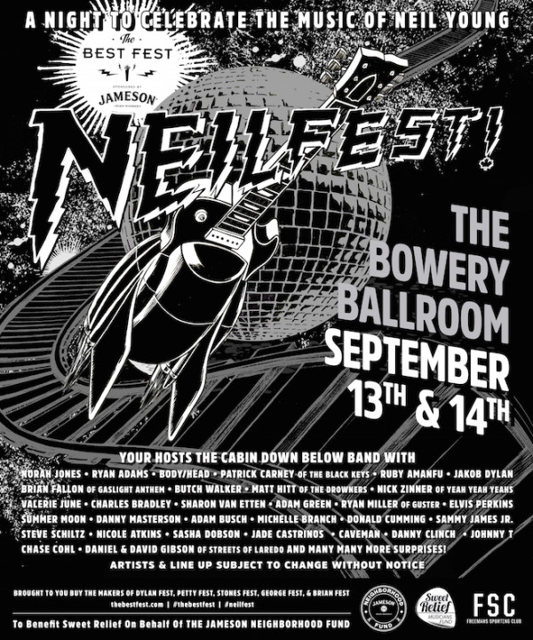 Neil Fest @ Bowery Ballroom: Ryan Adams, Patrick Carney, Brian Fallon + More