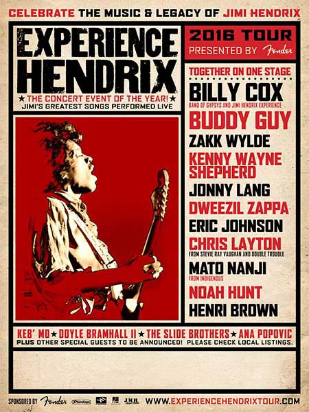Experience Hendrix 2016: Buddy Guy, Billy Cox + More