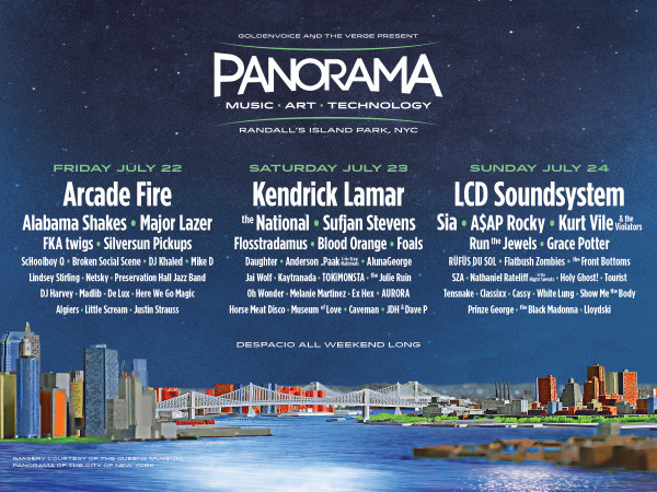 Panorama NYC Line-up Announced