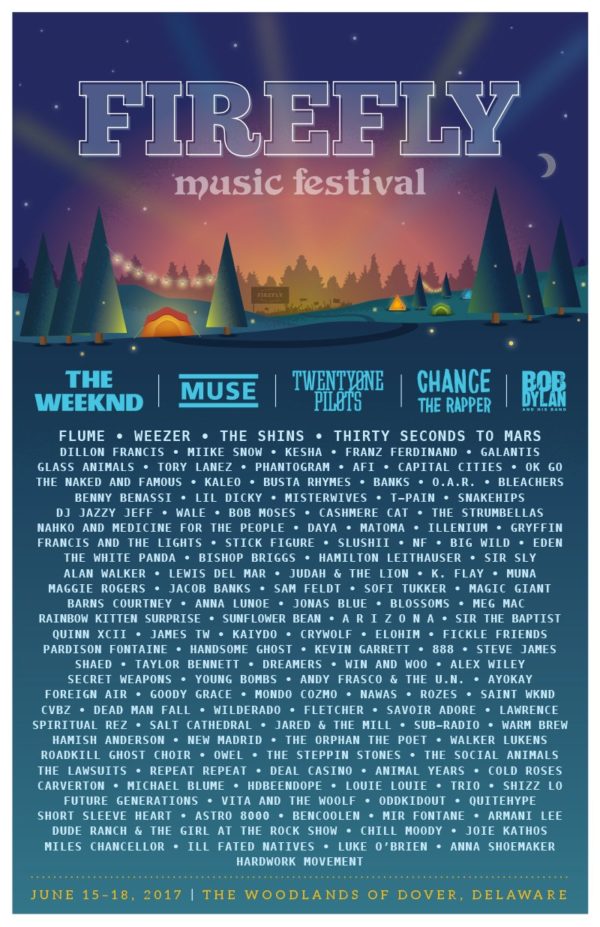 2017 Firefly Festival Line-up Announced