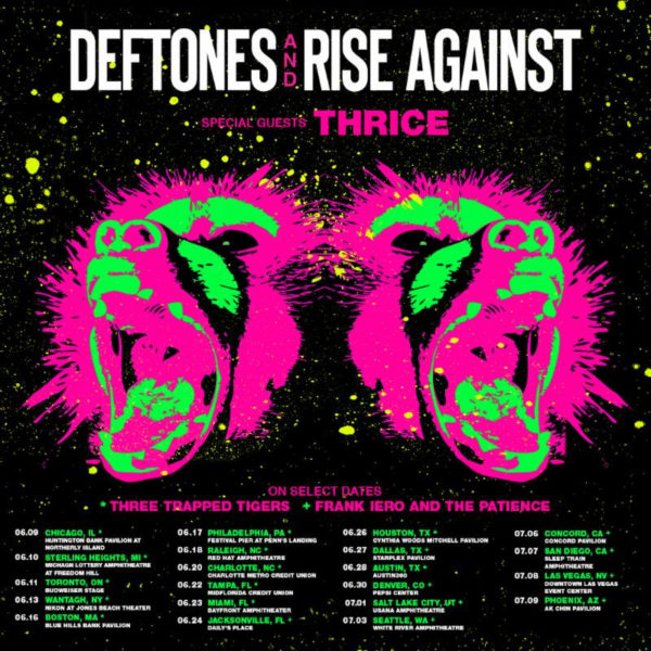 Deftones + Rise Against Co-Headlining Tour