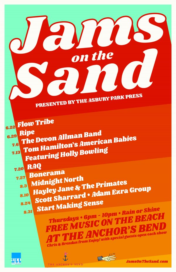 Jams on The Sand Returns to Asbury Park