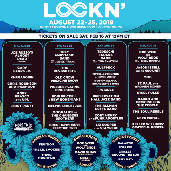 2019 LOCKN’ Line-up Announced
