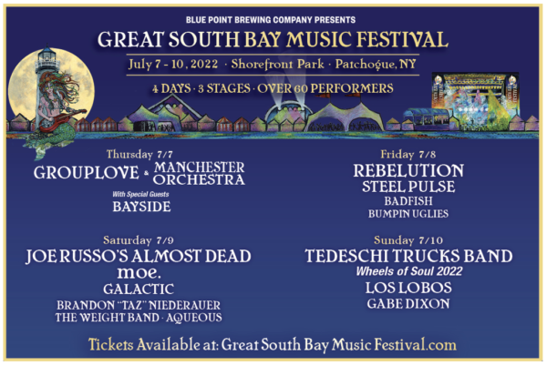 Great South Bay Festival 2022 Line-up