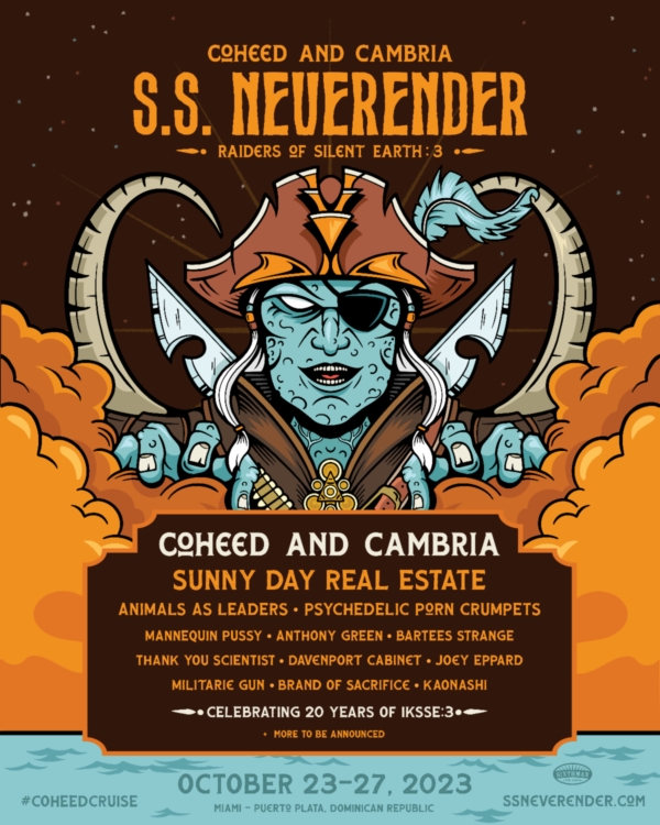 Coheed and Cambria Announce 2nd S.S. Neverender Cruise