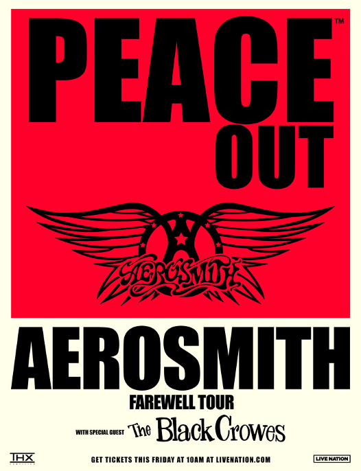 Aerosmith Announce Farewell Tour, ‘Peace Out’